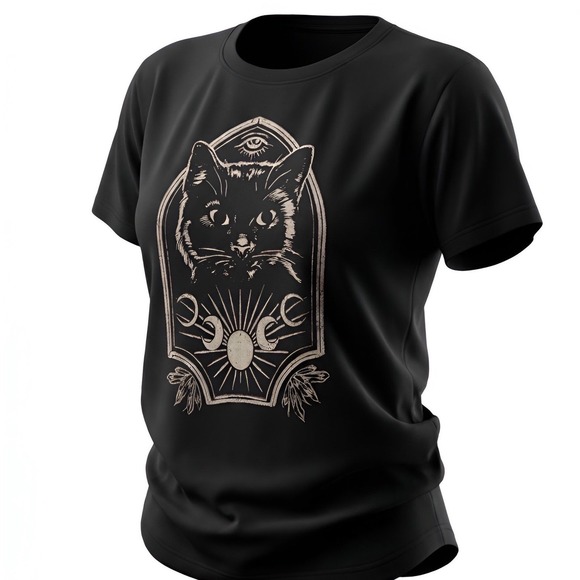 TORRID Nightfall Oversized Mystical Cat Head Graphic Tee NWT Size 2X - Picture 12 of 15